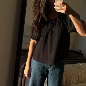 Abercrombie & Fitch Black Linen shirt